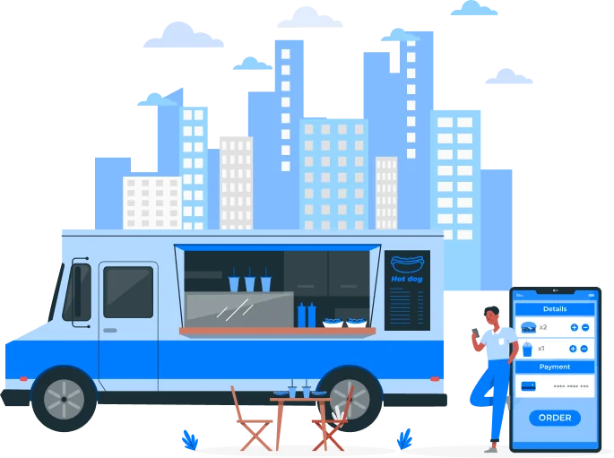 نظام نقاط بيع لسيارات التوزيع