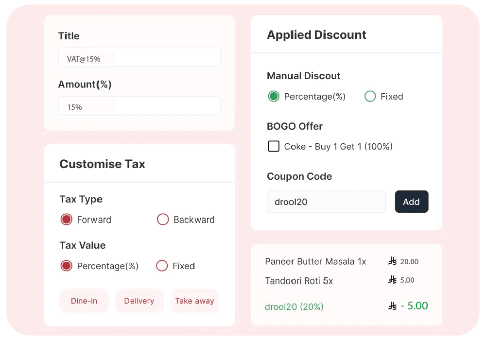 vat compliant billing software saudi with tax configuration